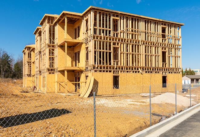 fenced construction zones promote safety and security in Boulder Creek